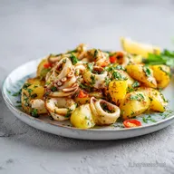 Calamari e Patate in Padella: Morbidi e Saporiti