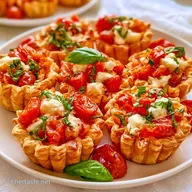 Cestini Di Pasta Sfoglia Caprese Croccanti