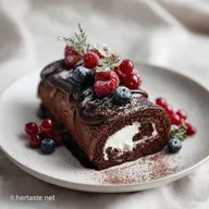 Dolce Natale al Cioccolato per 10 Porzioni - Versione Fondente
