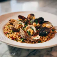 Fregola Pasta Sarda con Pesce for 4 Servings