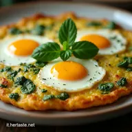 Ricetta Uova e Piselli Frittata Soffice con Menta e Limone
