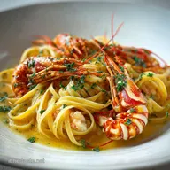 Ricetta Linguine agli Scampi per 4 Persone