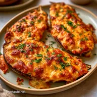 Melanzane Estive Ripiene con Mozzarella