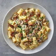 Mezze Maniche Boscaiola Cremose