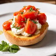 Pane Carasau Croccantezza Sarda con Burrata e Pomodorini