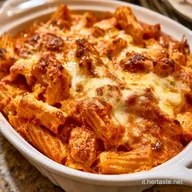 Pasta Al Forno Con Mozzarella e Pomodoro