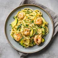 Pasta Zucchine Gamberetti Surgelati Cremosa per 4