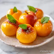 Pesche Ripiene al Forno per 4 Persone