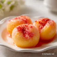 Pesche Ripiene Ricetta: Dolce Piemontese per 4 Porzioni