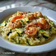 Risotto Gamberi e Zucchine Estivo