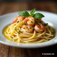 Spaghetti ai Gamberi Aglio e Olio Il Profumo dItalia