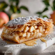 Strudel di Mele Veloce con Pasta Sfoglia per Merenda