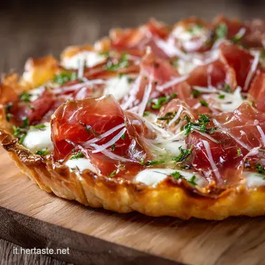 Albero di sfoglia con mozzarelline e prosciutto: Antipasto facile Scheda ricetta