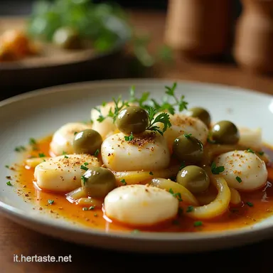 Baccal&agrave; Tenero in Bianco con Olive e Cipolle Ricetta Facile Scheda ricetta