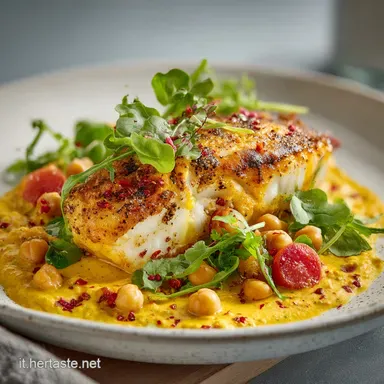 Baccal&agrave; con crema di ceci ricetta senza glutine