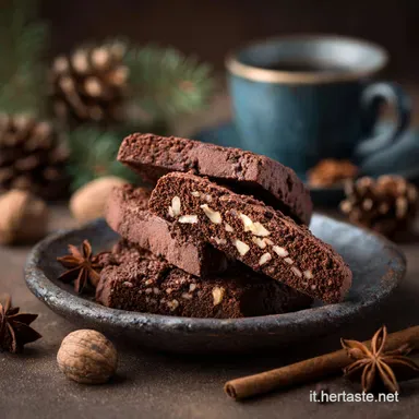Biscotti di Natale al cacao e spezie Ricetta Morbida e Profumatissima Scheda ricetta