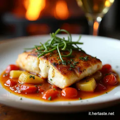 Ricetta Branzino al Forno con Patate e Pomodorini Facile e Saporito Scheda ricetta