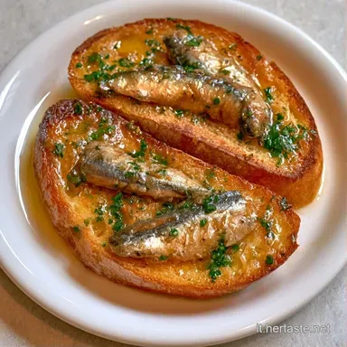 Bruschette Con Alici Croccanti Scheda ricetta