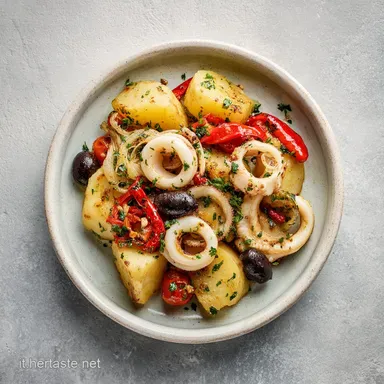 Calamari e Patate in Padella: Ricetta in 45 Minuti Scheda ricetta