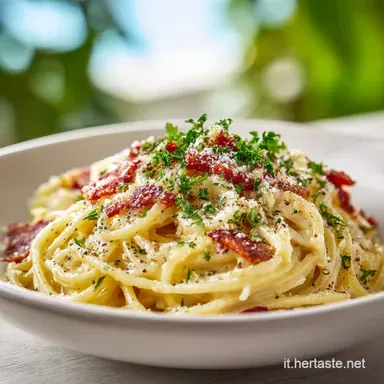 Ricetta Carbonara Cremosa: La Perfetta in 25 Min Scheda ricetta