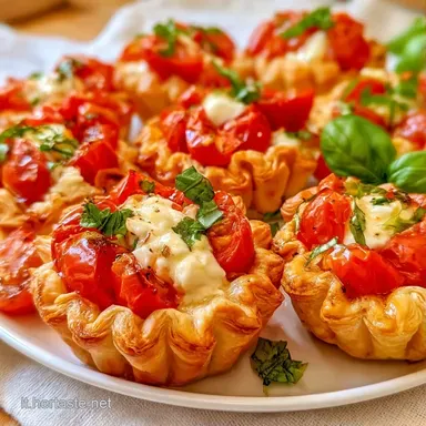 Cestini Di Pasta Sfoglia Caprese per 12 Scheda ricetta