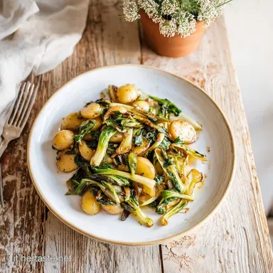 Cicoria Ripassata con Patate per 4 Scheda ricetta