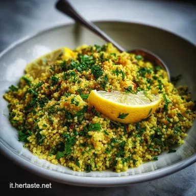 Couscous Limone Ed Erbe: Ricetta Veloce in 10 Minuti Scheda ricetta