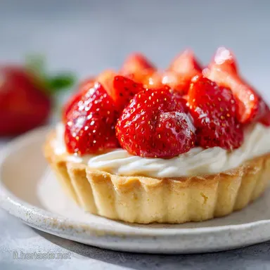 Crostata Frutta Crema Latte Fragole per 8 Scheda ricetta