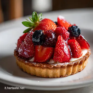 Crostata Morbida alla Frutta Fresca per 10 Porzioni Scheda ricetta