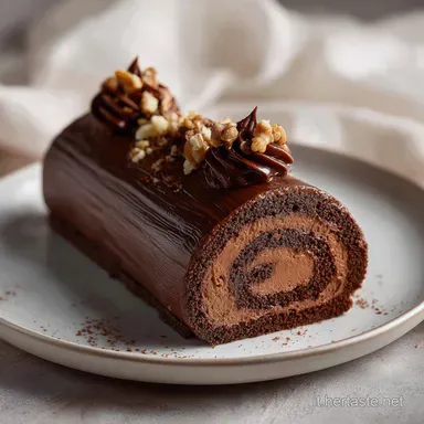 Dolce Natale al Cioccolato per 10 Porzioni - Versione Fondente Scheda ricetta