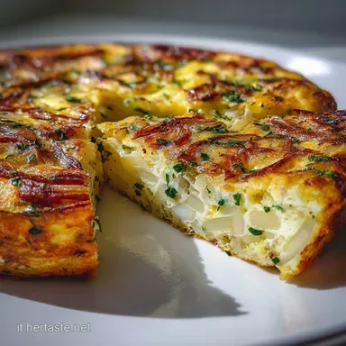 Frittata con le Cipolle Ricetta Facile: 4 Porzioni Scheda ricetta