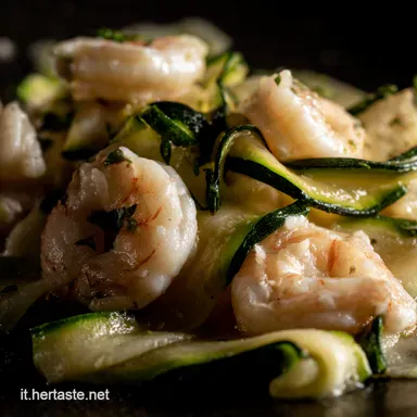 Gamberetti con Zucchine: La Cena Light che Sa d'Estate! Scheda ricetta