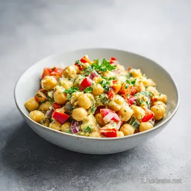 Insalata di Ceci Golosa Saporita per 4 Persone Scheda ricetta