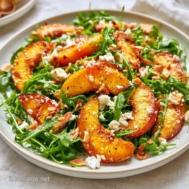 Insalata di Pesche e Feta in 13 Minuti Scheda ricetta