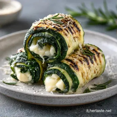 Involtini Zucchine Grigliate per 4 Scheda ricetta