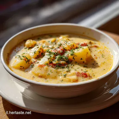 Minestra Riso e Patate per 4 Porzioni Scheda ricetta