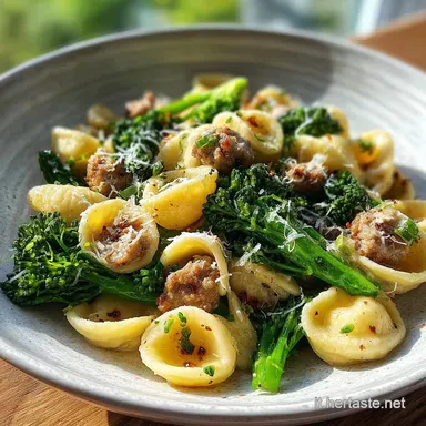 Orecchiette Salsiccia Broccoli in 30 Minuti Scheda ricetta