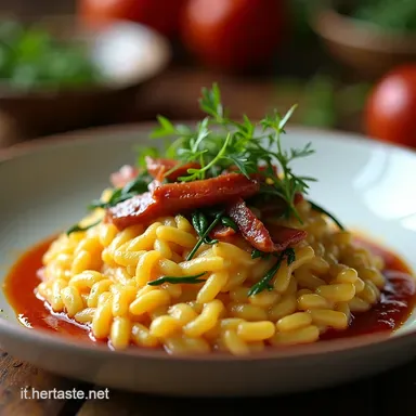 Risotto Trevisana e Speck Cremoso e Veloce Scheda ricetta