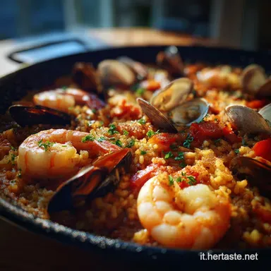 Paella spagnola: Ricetta in 55 Minuti Scheda ricetta