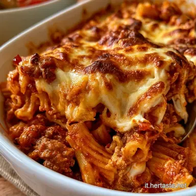 Pasta Al Forno Con Rag&ugrave; per 8 Persone Scheda ricetta