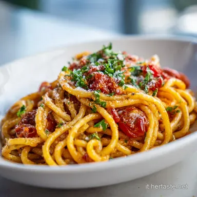 Pasta allo Scarpariello in 15 Minuti, Crema Vellutata Scheda ricetta