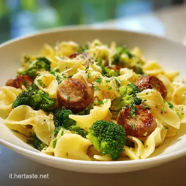 Pasta Broccoli e Salsiccia in 25 Minuti Scheda ricetta
