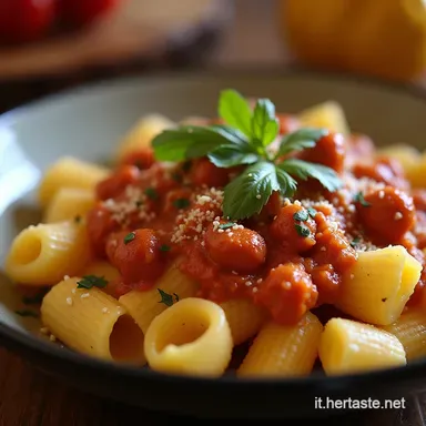 Pasta del Golosone Rigatoni al Tartufo e Salsiccia Golosi Scheda ricetta