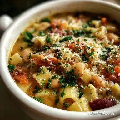 Pasta e Fagioli (Olive Garden Copycat): Ricetta Facile in 45 Minuti Scheda ricetta