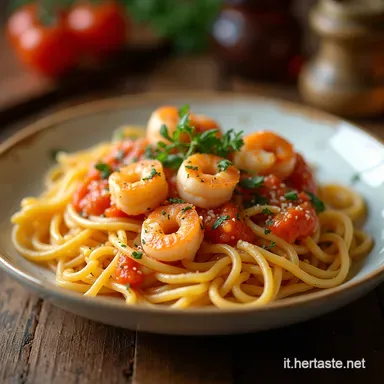 Pasta e Gamberetti La Ricetta Facile che Profuma di Mare Scheda ricetta