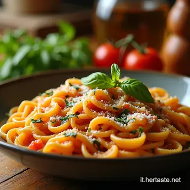 Pasta e Ricotta alla Siciliana Un Primo Facile e Goloso Scheda ricetta
