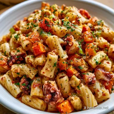 Pasta Fredda Con Polpo Per 4 Persone Scheda ricetta