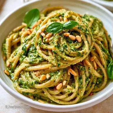 Pasta Fredda Pesto Senza Pomodori per 4 Scheda ricetta