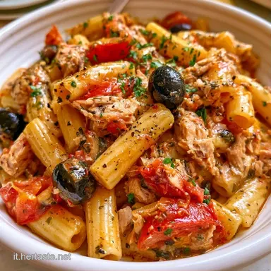 Pasta Fredda Tonno e Olive in 20 Minuti Scheda ricetta