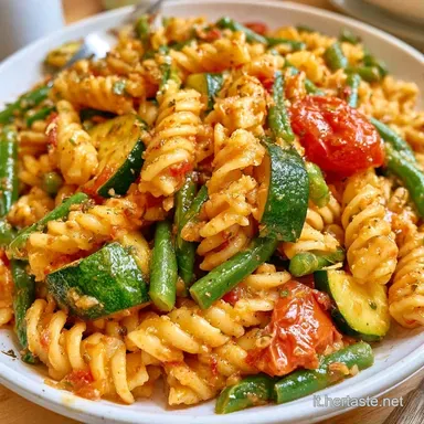 Pasta Fredda Verdure e Curcuma in 32 min Scheda ricetta